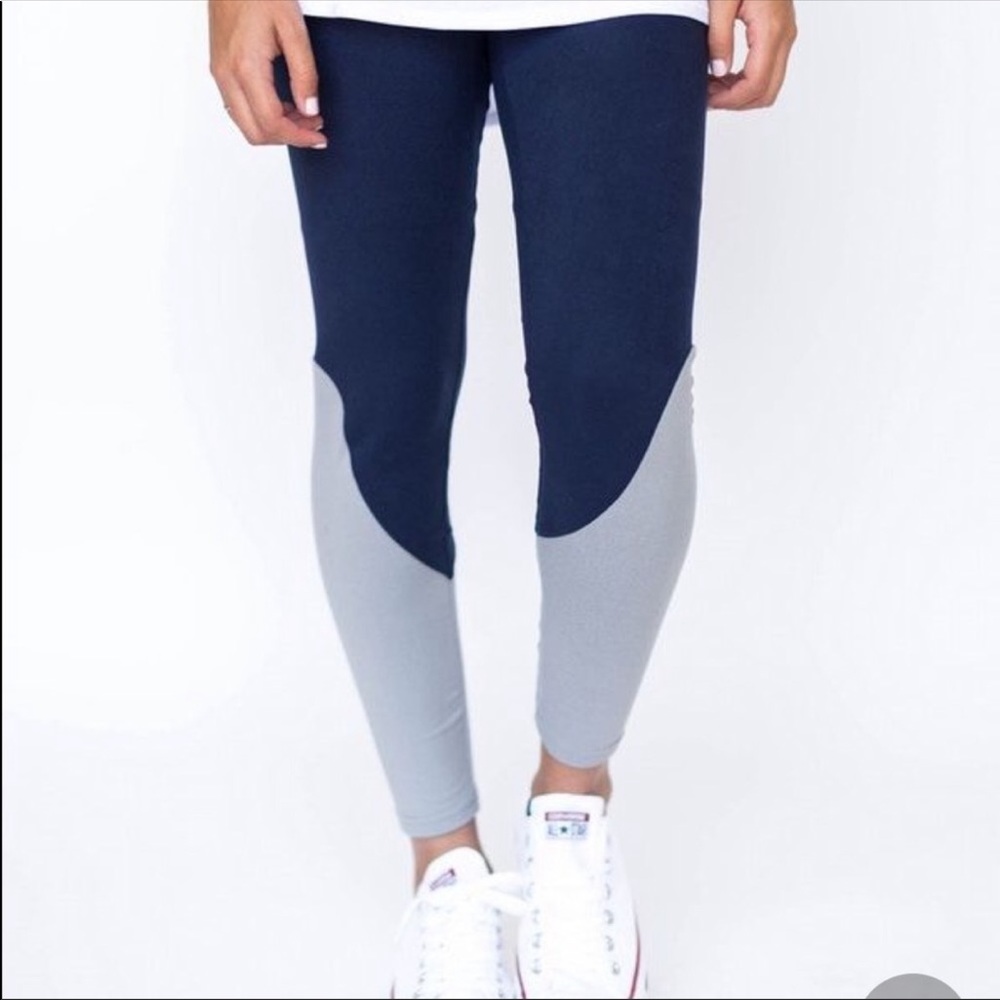 Blue High waist leggings